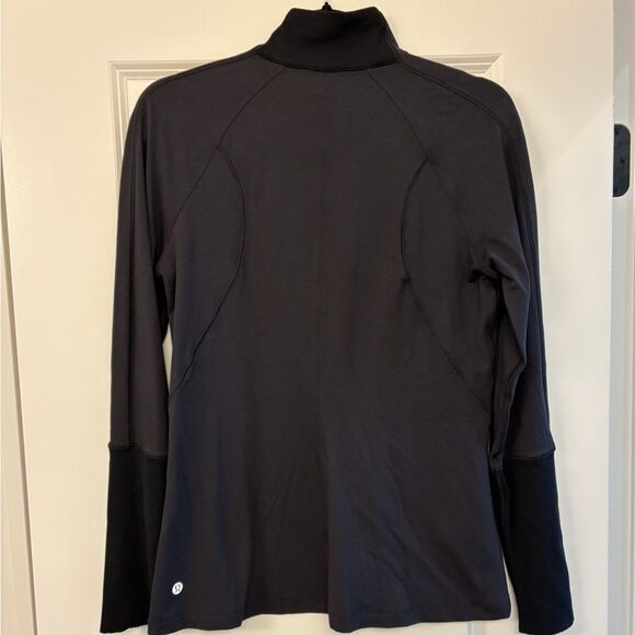 LULULEMON Brisk Running 1/2 Zip Black Women’s Size 10 - Picture 7 of 11